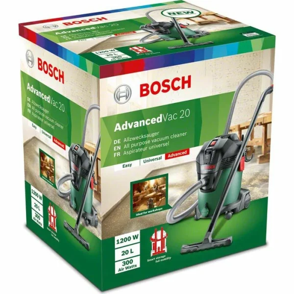 Bosch Nass-Trockensauger AdvancedVac 20, 20 Liter, 1200 Watt 4