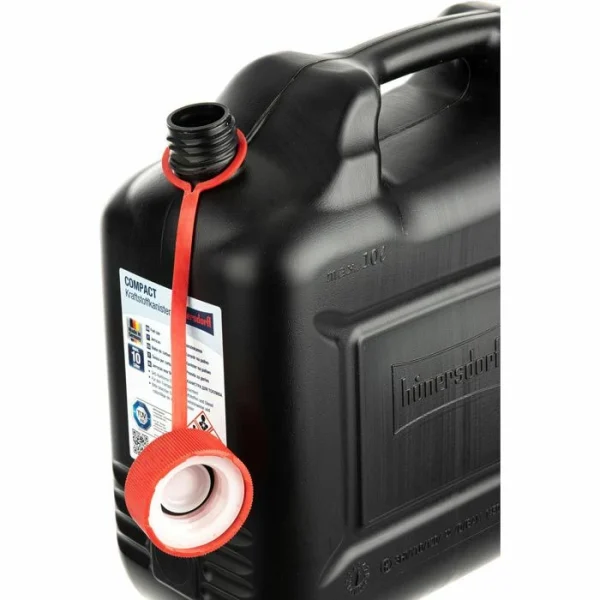 Hünersdorff Benzinkanister Compact 862800, Kunststoff, Mit Auslaufrohr, Schwarz, 10 Liter 3