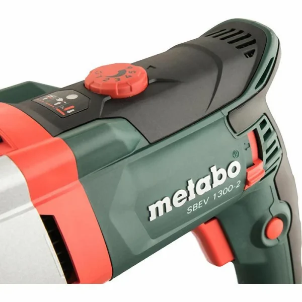 Metabo Bohrmaschine SBEV 1300-2 Schlagbohrmaschine, 1300 W, Mit Tiefenanschlag Und Koffer 4