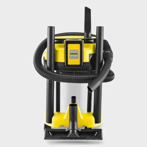 Kärcher Nass-Trockensauger WD 3-18 S Battery Set, 17 Liter, Akku 18V / 5Ah, Edelstahlbehälter 3