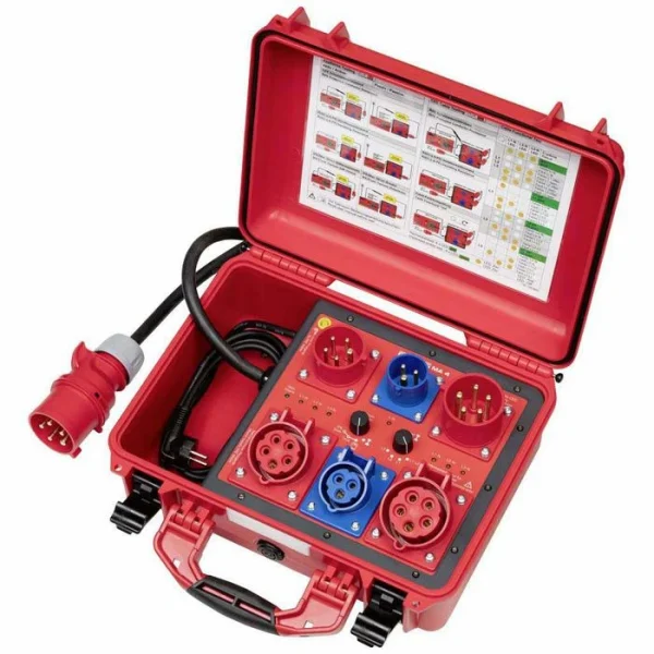 Benning Messadapter MA 4, Aktiv / Passiv, 16A / 32A CEE, VDE 0544-4, Für Gerätetester 1