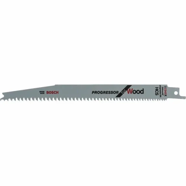 Bosch Säbelsägeblatt S 2345 X, Progressor For Wood, 200mm, Für Holz, 5 Stück 1
