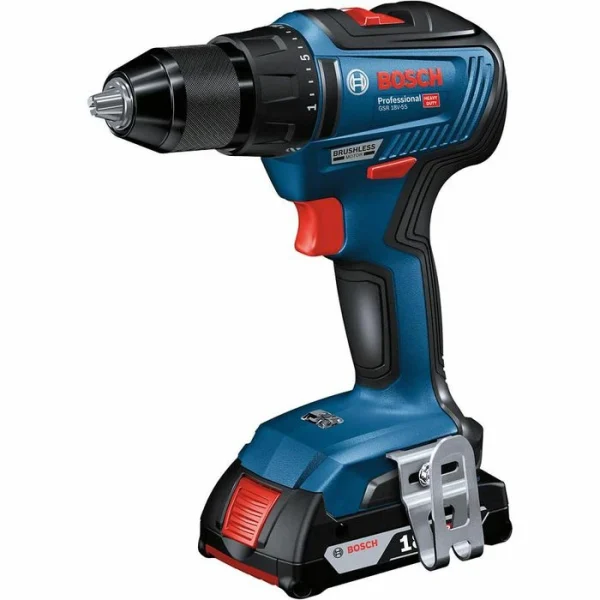 Bosch Akku-Bohrschrauber GSR 18V-55 Professional, 18V / 4,0Ah, 2 Akkus, Ladegerät Und Koffer + GRATIS Prämie 6
