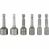 Bosch Steckschlüssel 2608551079, 6-teilig, 6 – 13mm Schlüsselweite – 50mm Länge, 1/4 Zoll 5