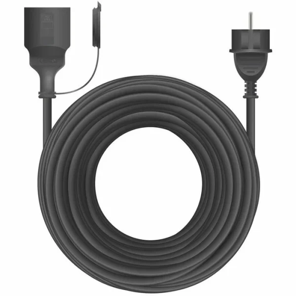 Arcas Strom-Verlängerungskabel, 25m, Schutzkontakt, Außen IP44, Schwarz 1