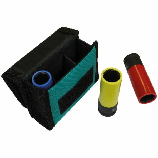 Makita Steckschlüssel E-12354, 3-teilig, 17, 19, 21mm Schlüsselweite – 86mm Länge, 1/2 Zoll 3