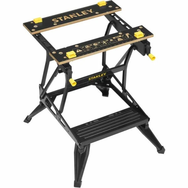 Stanley Werkbank Workmate STST83400-1, Klappbar, Spanntisch, 67 X 59-77,5 X 37cm, Höhenverstellbar 1