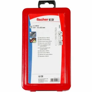 Fischer Bohrer HSS-G, 536605, 25-teiliges Set, 1-13mm, HSS-G Metallbohrer 8