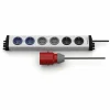 Ehmann Steckdosenleiste 4,6m, 6-fach, 19 Zoll, CEE-Stecker 400 V, Grau 16