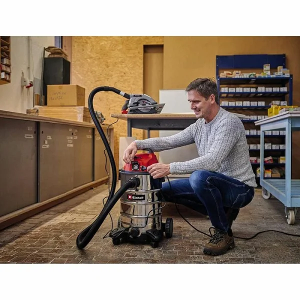 Einhell Nass-Trockensauger TC-VC 1930 SA, 30 Liter, 1500 Watt, Mit Gerätesteckdose 4
