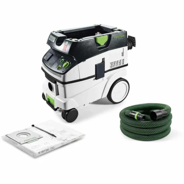 Festool Nass-Trockensauger Absaugmobil Cleantec, CTH 26 E, 26 Liter, 1000 Watt, Staubklasse H 1