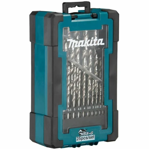 Makita Bohrer HSS-G, D-67555, 25-teiliges Set, 1-13 Mm, HSS-Metallbohrer 3