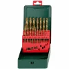 Metabo Bohrer HSS-TIN Bohrerkassette SP, 627156000, 19-teiliges Set, HSS-TIN Metallbohrer 5