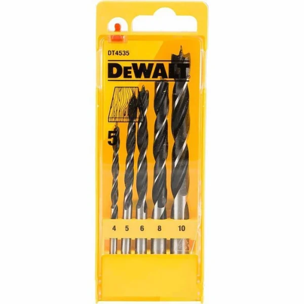 DeWalt Bohrer DT4535, 5-teiliges Set, Holzbohrer 1