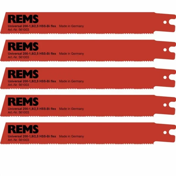 Rems Säbelsägeblatt Universal 1,8/2,5, 561003 R05, 200mm, Für Alle Sägearbeiten, 5 Stück 3