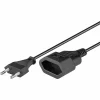 Goobay Verlängerungskabel 2m, Eurostecker, Schwarz 19