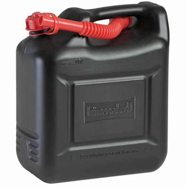 Hünersdorff Benzinkanister Compact 862800, Kunststoff, Mit Auslaufrohr, Schwarz, 10 Liter 1