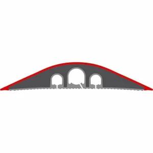 Serpa Kabelbrücke CB Compact B9 Dunkelgrau, 300 Cm X 9,5 Cm, Halbrund, Flexibel, Gummi 15