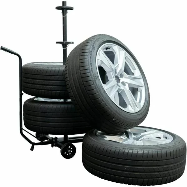 Cartrend Felgenbaum 10441, Fahrbar, Mit Schutzhülle, Reifenbreite Bis 255 Mm 3