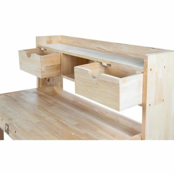 Holzmann Hobelbank WB123A, Aus Holz, 123 X 120 X 24-84cm, Mit 2 Schubladen & 2 Ablagen 3