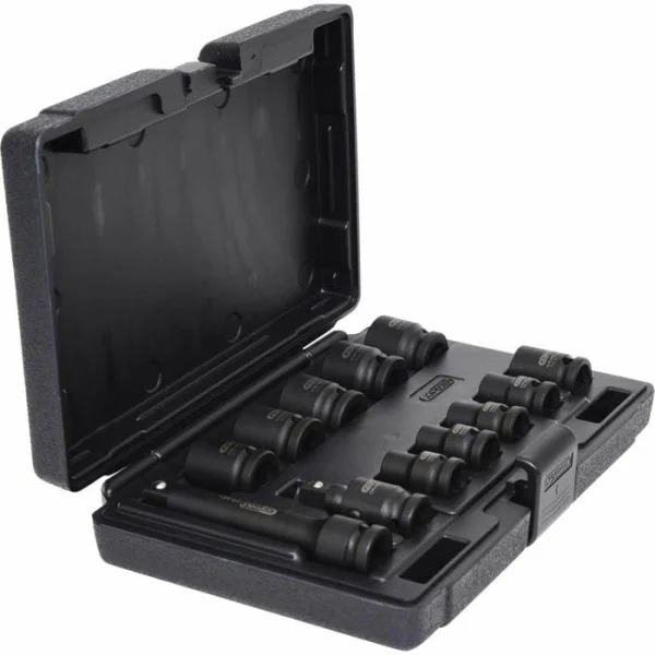 Ks Tools KS-Tools Steckschlüssel 515.0112, 12-teilig, 10 – 24mm Schlüsselweite – 38mm Länge, 1/2 Zoll 5