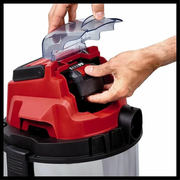 Einhell Nass-Trockensauger TC-VC 18/20 Li S-Solo, 20 Liter, Sologerät 18V 6