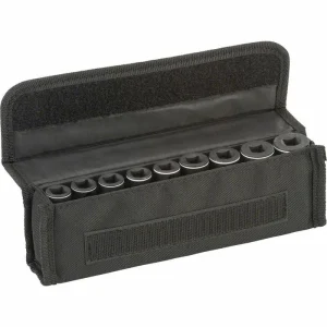 Bosch Steckschlüssel 2608551099, 9-teilig, 7 – 19mm Schlüsselweite – 63mm Länge, 3/8 Zoll 10