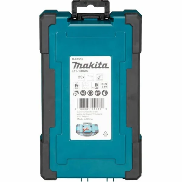 Makita Bohrer HSS-G, D-67555, 25-teiliges Set, 1-13 Mm, HSS-Metallbohrer 4