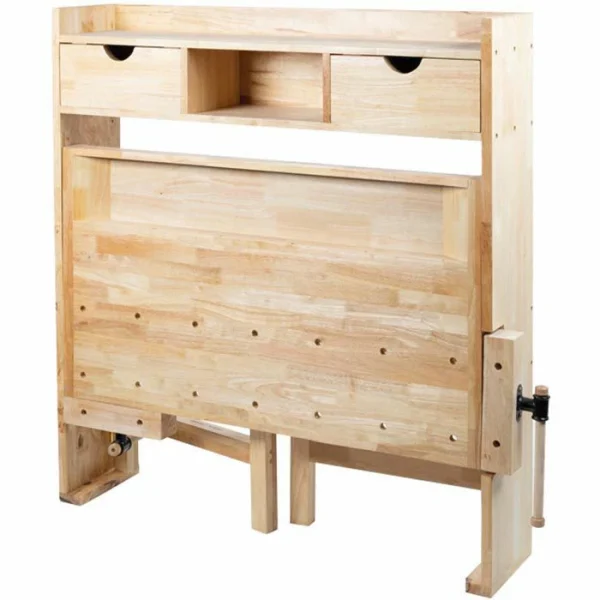 Holzmann Hobelbank WB123A, Aus Holz, 123 X 120 X 24-84cm, Mit 2 Schubladen & 2 Ablagen 4