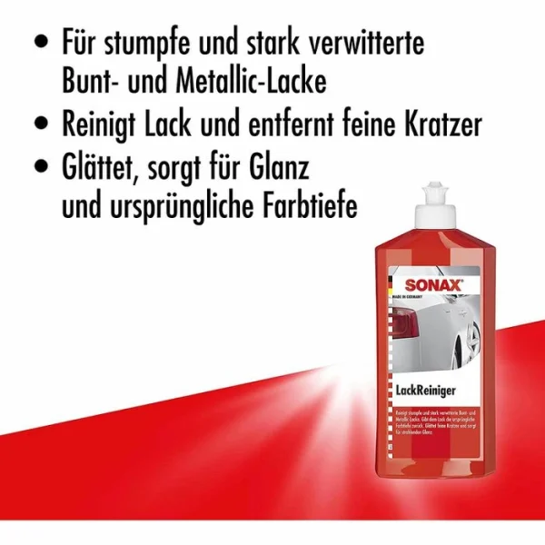Sonax Lackreiniger 03022000, Für Bunt- Und Metalliclacke, 500 Ml 5