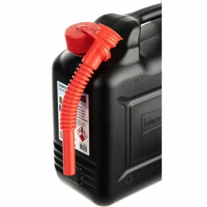 Hünersdorff Benzinkanister Compact 862800, Kunststoff, Mit Auslaufrohr, Schwarz, 10 Liter 12