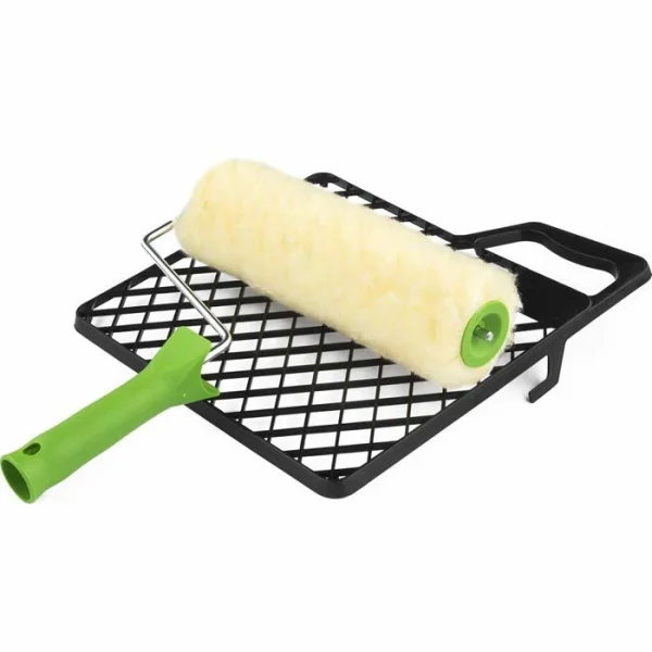 Nölle Farbroller 703100 Set, 25cm, Inkl. 1x Polyester-Farbwalze, Abstreifgitter 4