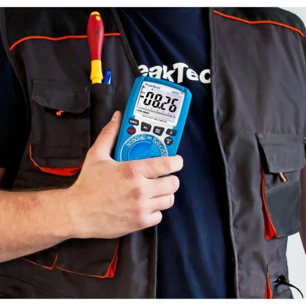 PeakTech Multimeter P 3443 RMS Digital, 1000 V, 10 A, CAT IV, Temperatur, IP67 5