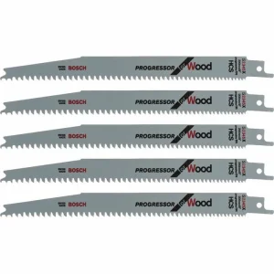 Bosch Säbelsägeblatt S 2345 X, Progressor For Wood, 200mm, Für Holz, 5 Stück 8
