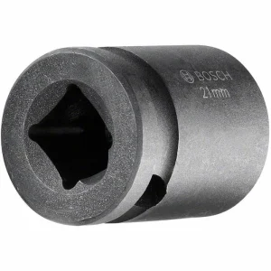 Bosch Steckschlüssel 2608551029, 7-teilig, 13 – 24mm Schlüsselweite – 39mm Länge, 1/2 Zoll 19