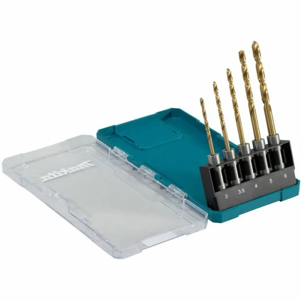 Makita Bohrer E-15132 HSS-TiN, SDS+, 5-teiliges Set, 3-6 Mm, Metallbohrer 3