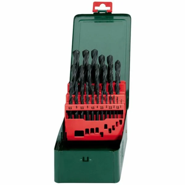 Metabo Bohrer HSS-R-Bohrerkassette SP, 627152000, 25-teiliges Set, HSS-R Metallbohrer 1