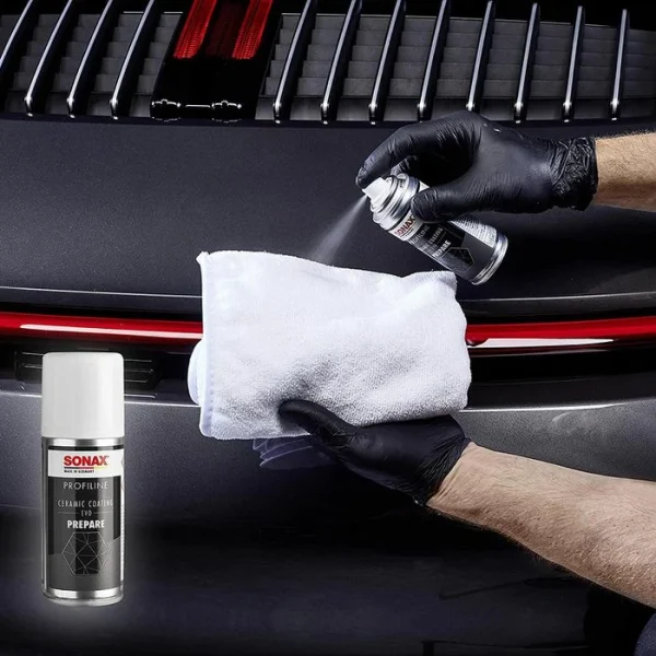 Sonax Lackversiegelung Set Ceramic Coating CC Evo, Keramische Langzeitversiegelung PROFILINE 8-teilig 3