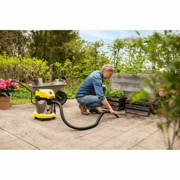 Kärcher Nass-Trockensauger WD 3-18 S Battery Set, 17 Liter, Akku 18V / 5Ah, Edelstahlbehälter 8