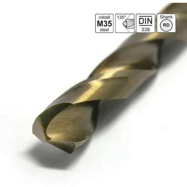S&R Bohrer KM-Serie, 107849190, 19-teiliges Set, HSS-CO DIN 338, Metallbohrer 5