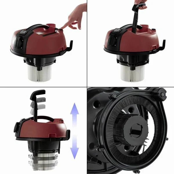 Arebos Nass-Trockensauger Industriestaubsauger, 30 Liter, 2300 Watt, Mit Gerätesteckdose 3