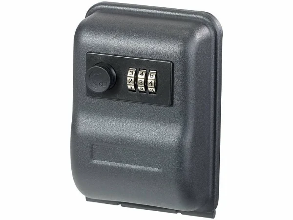 Xcase Schlusselsafe:Mini-Schlüssel-Safe Zur Wandmontage, 0,8-mm-Stahl, Zahlenschloss 4