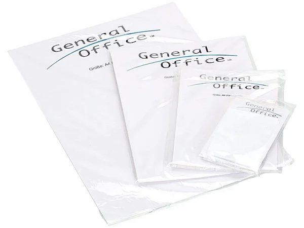 General Office Kaltlaminierfolien:20 Kalt-Laminiertaschen Für Dokumente In Format DIN A4 1