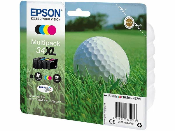 Epson® Epson Original-Tintenpatronen-Multipack T3476/34XL Für Epson, BK/C/M/Y 1
