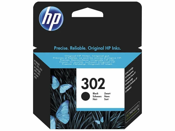 Hp Original Tintenpatrone F6U66AE (No.302), Black 1