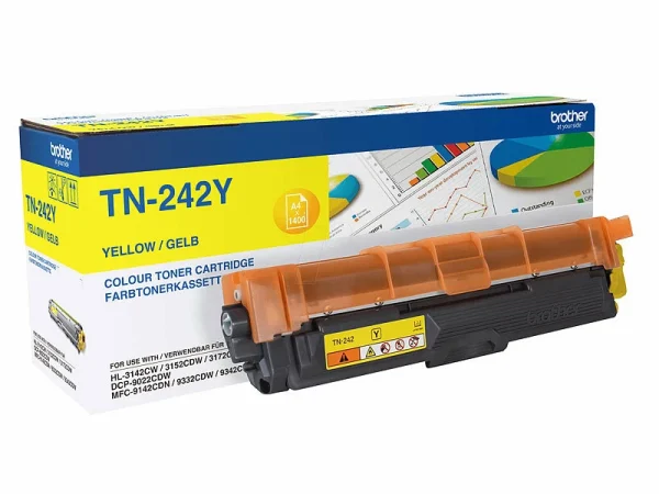 Brother Original Toner-Kartusche TN-242Y, Gelb 3