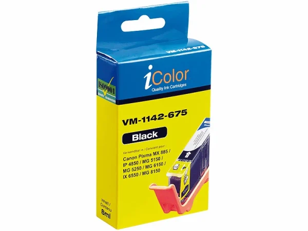 IColor Patrone Für CANON (ersetzt CLI-526BK), Photo-black Mit CHIP 3