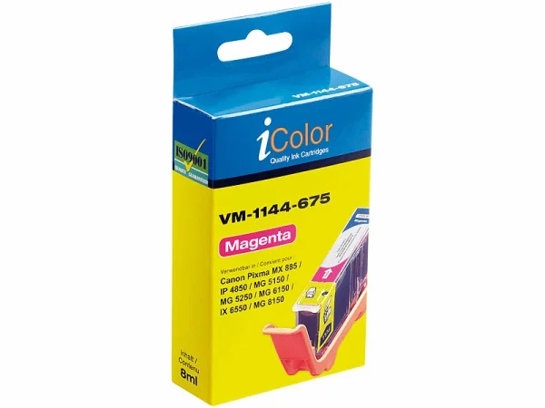 IColor Patrone Für CANON (ersetzt CLI-526M), Magenta Mit CHIP 3