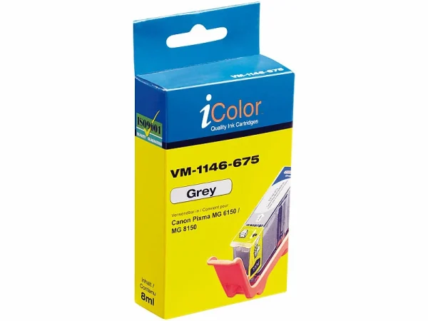 IColor ColorPack CANON (ersetzt PGI-525BK/CLI-526BK/C/M/Y/GY) Mit Chip 10