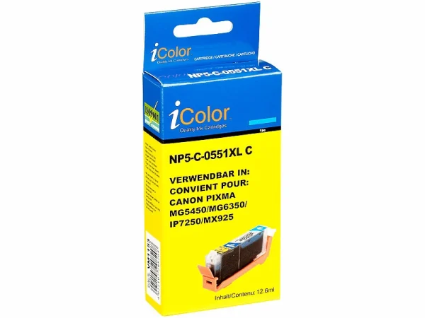IColor Tintenpatrone ColorPack Canon (ersetzt PGI-550 BK / CLI-551 BK/C/M/Y) 9